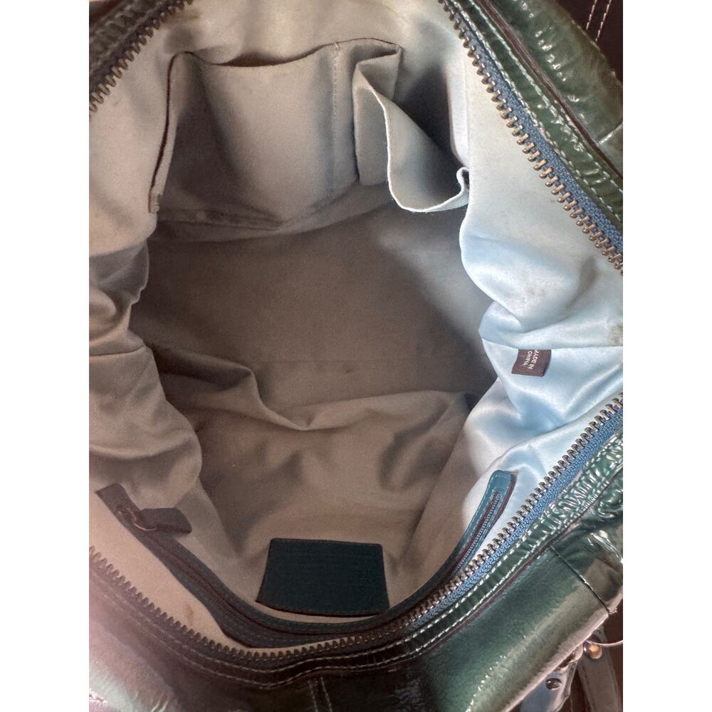COACH FLAGSHIP Patent Leather ELLA 16394 TEAL (30000 - Picture 11 of 13
